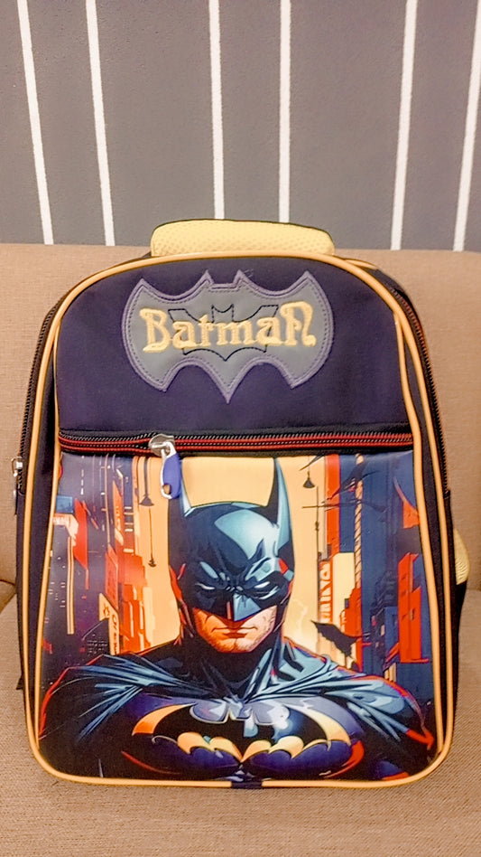 Batman Yellow Boys School Bags   8*15