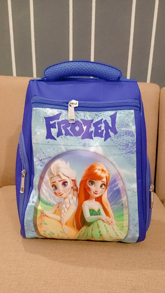 Frozen Blue Girls School Bags